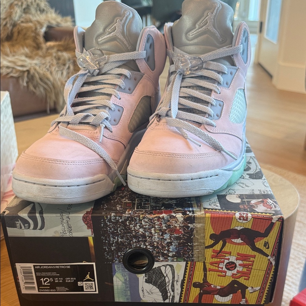 Jordan 5 Retro Easter - Pink and Silver